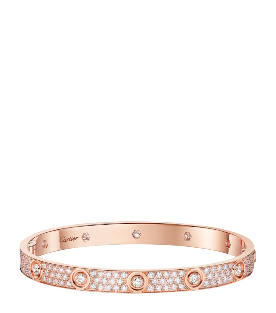 LOVE Rose Gold and Diamond Bracelet ROSE GOLD Image 1