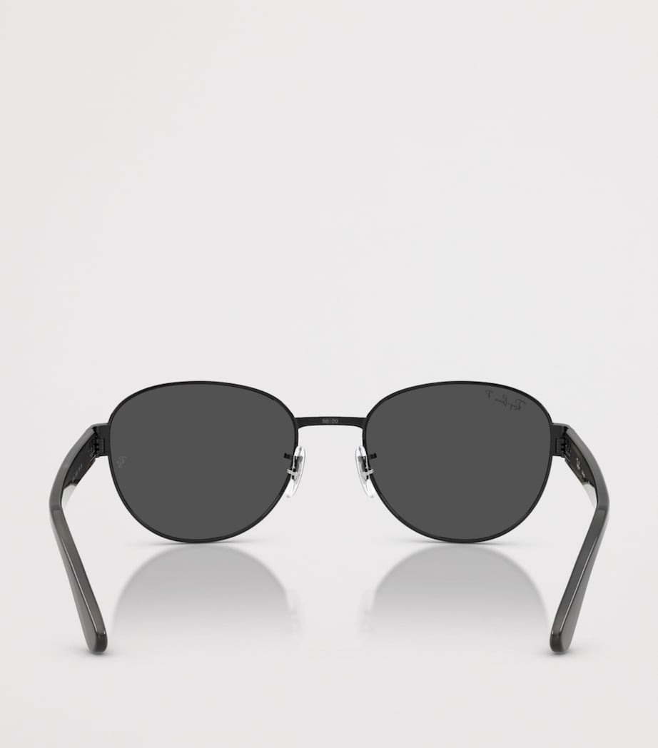 Ray-Ban RB3766 Polarized+ Lenses Square Sunglasses Black Image 4