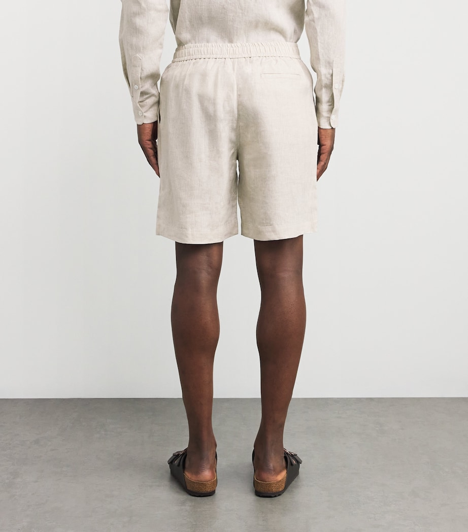 Linen Relaxed Shorts OAT Image 4