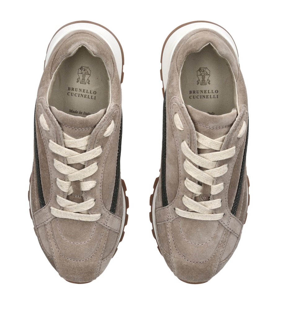 Suede Tech Sneakers TAUPE Image 4