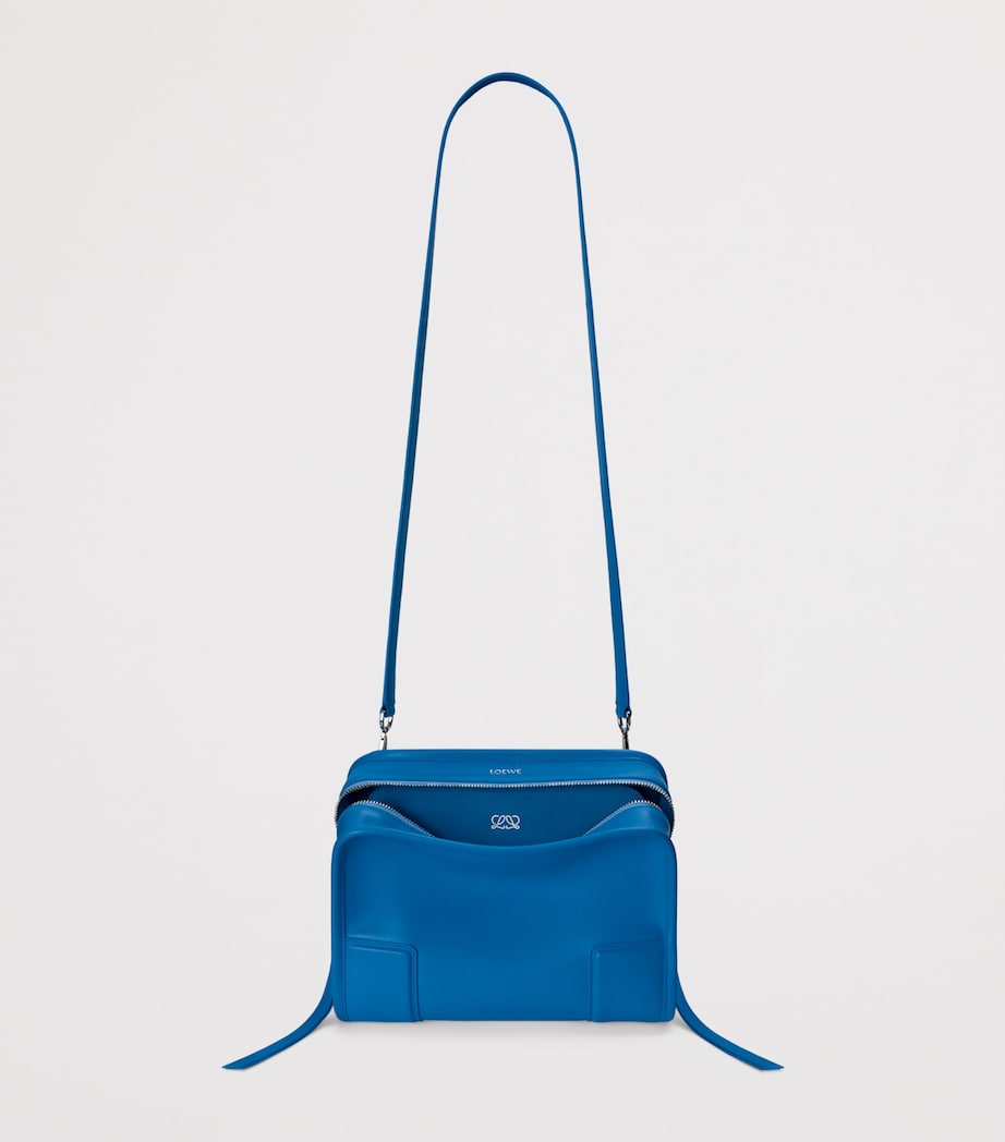LOEWE Small Leather Amazona 180 Top-Handle Bag Royal Azur Image 9