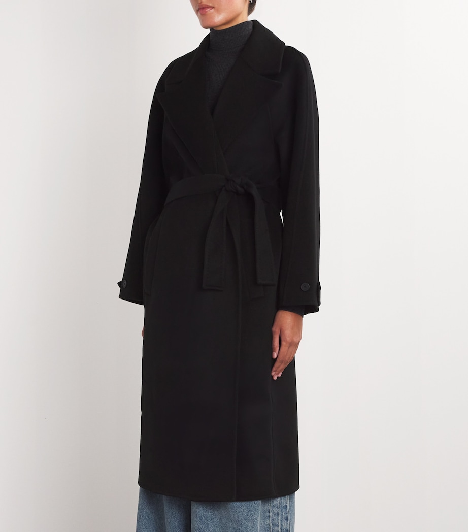 Wool-Blend Double-Faced Coat BLACK Image 3