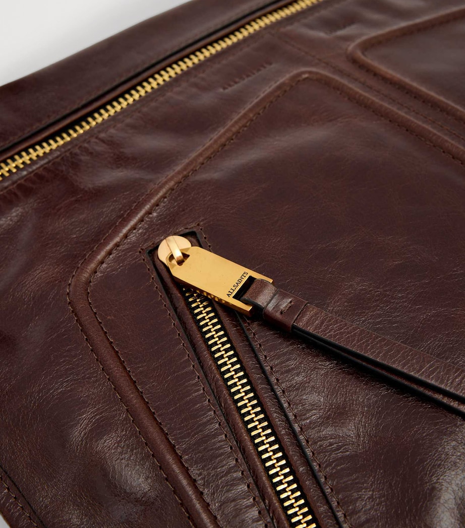 Leather Jean Rey Pouch COGNAC BROWN Image 5