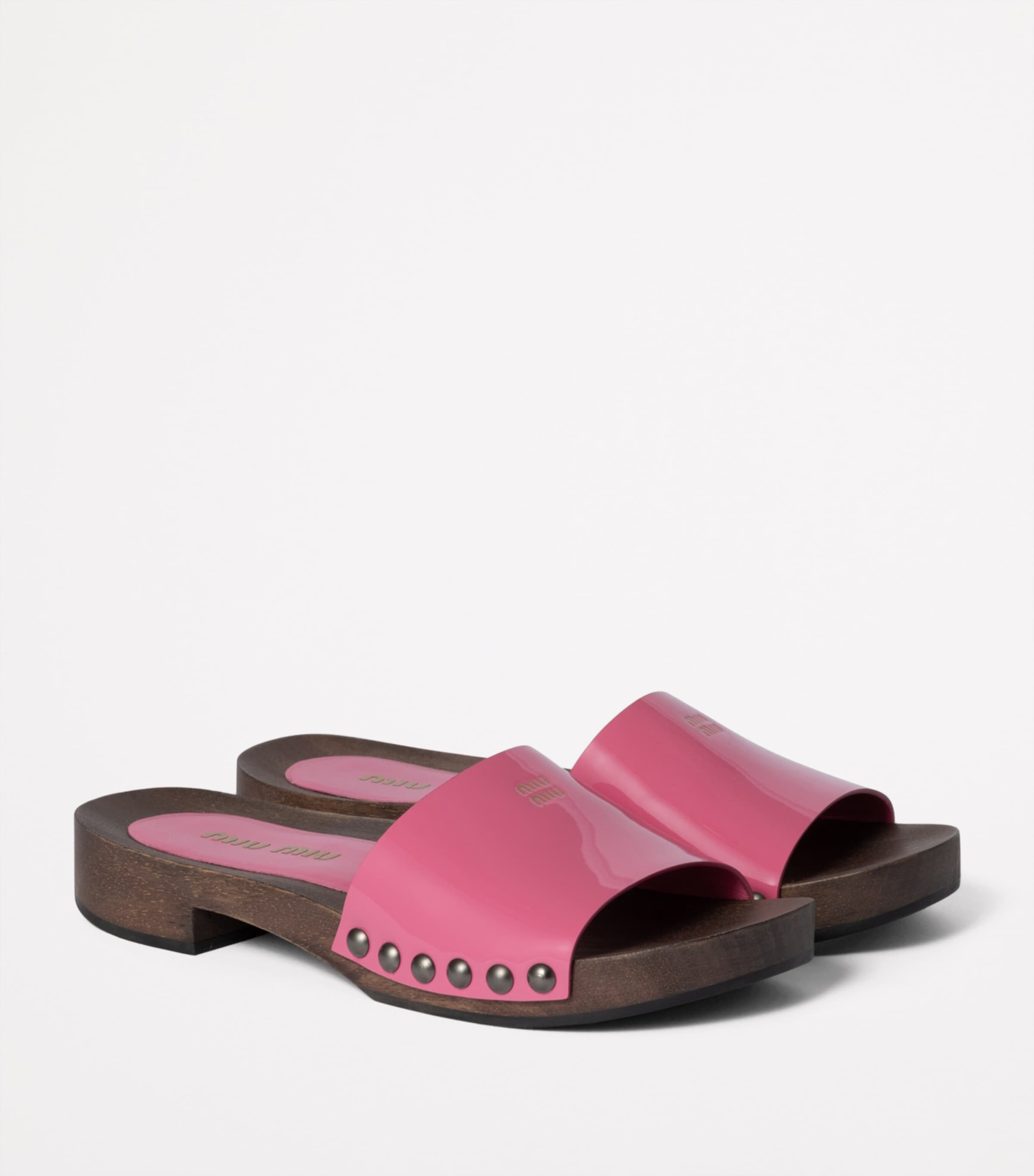 Miu Miu Patent Leather Clogs | Harrods UK