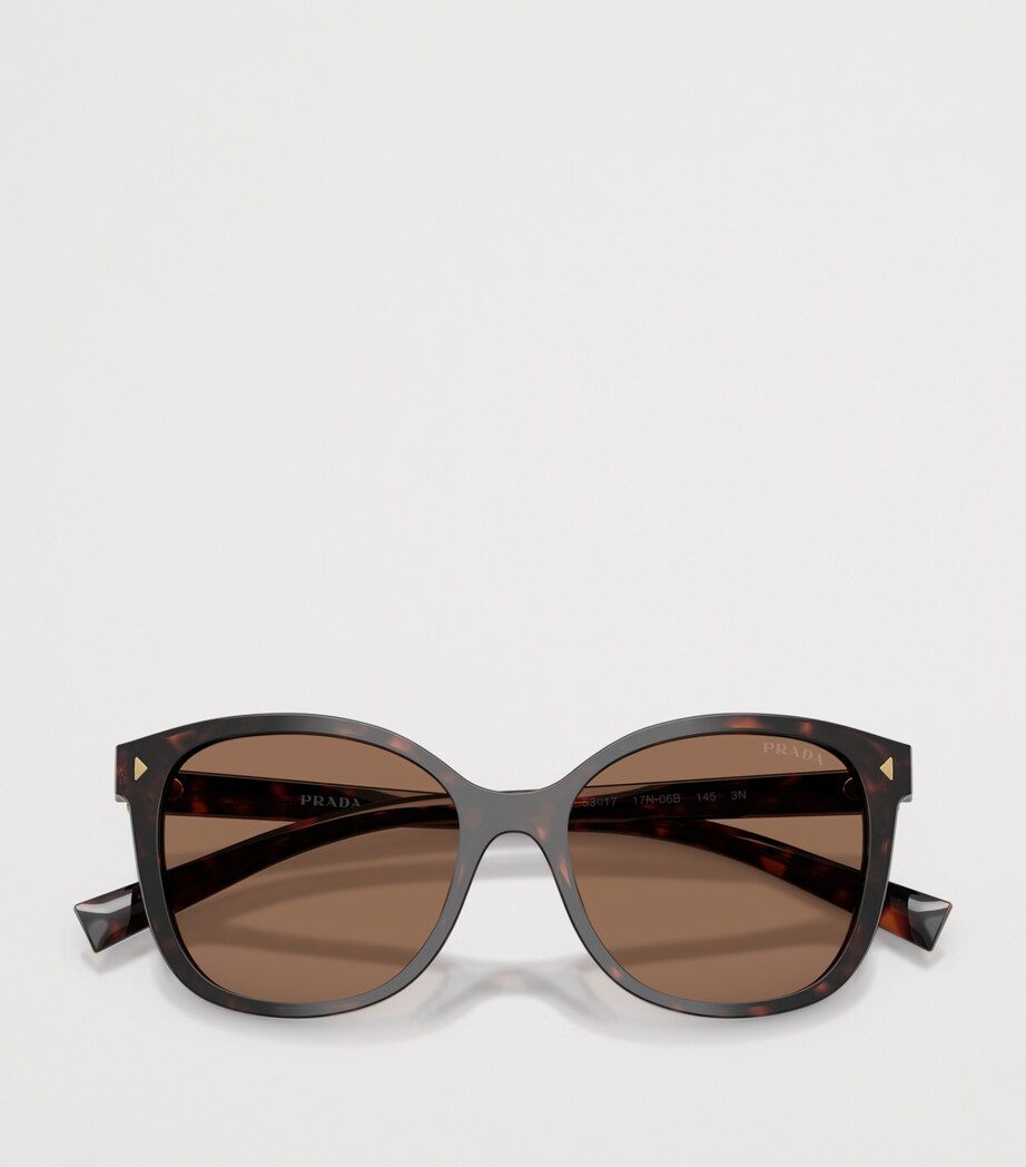 Prada Tortoiseshell Square Sunglasses Brown Image 5
