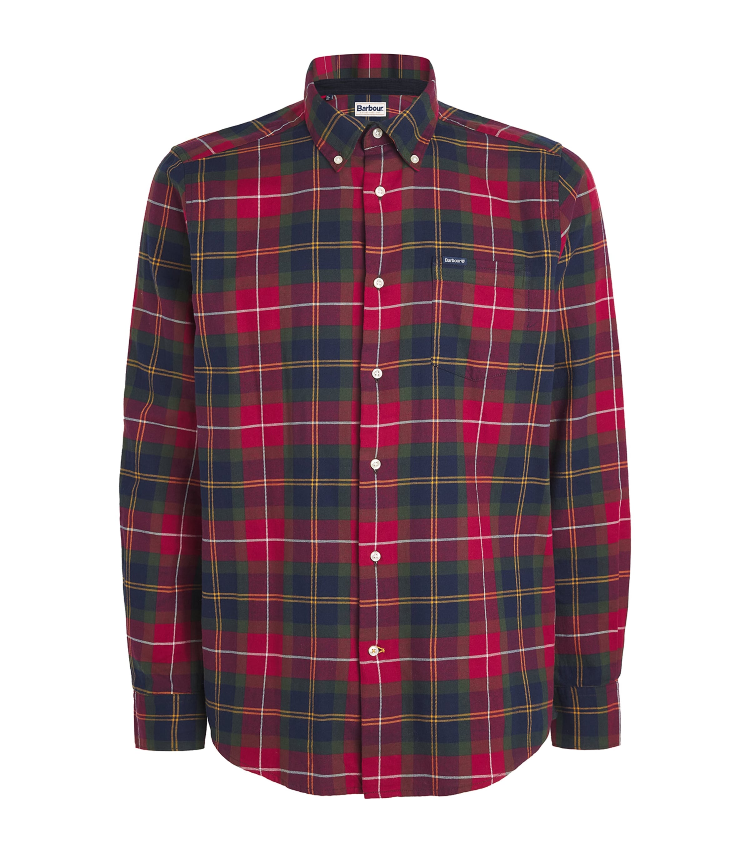 Barbour Cotton Tailored Tartan Fortrose Shirt In Red