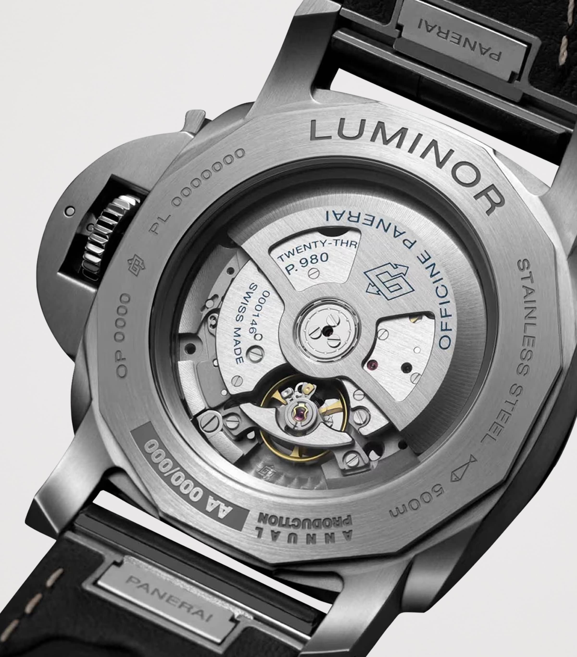 Stainless Steel Luminor Marina Watch 44mm WHITE Image 3