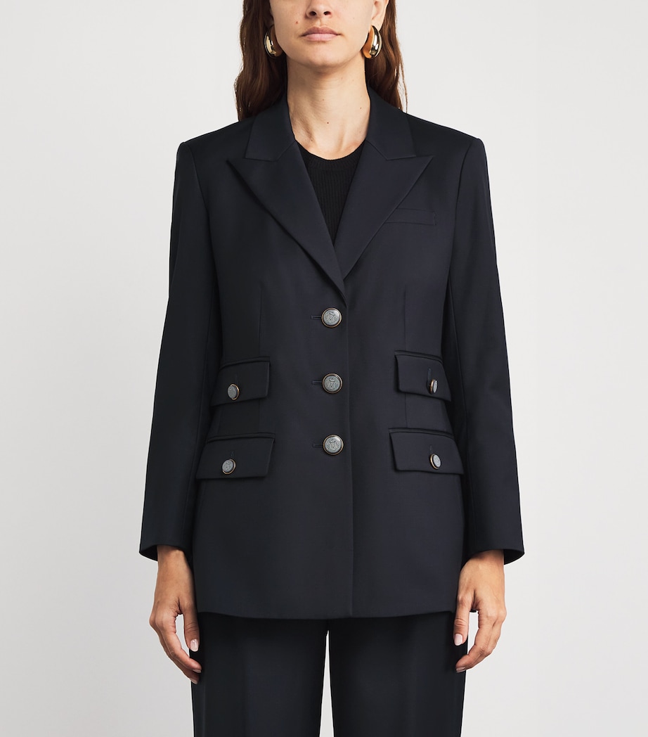 Wool-Blend Nalani Dickey Jacket NAVY Image 3