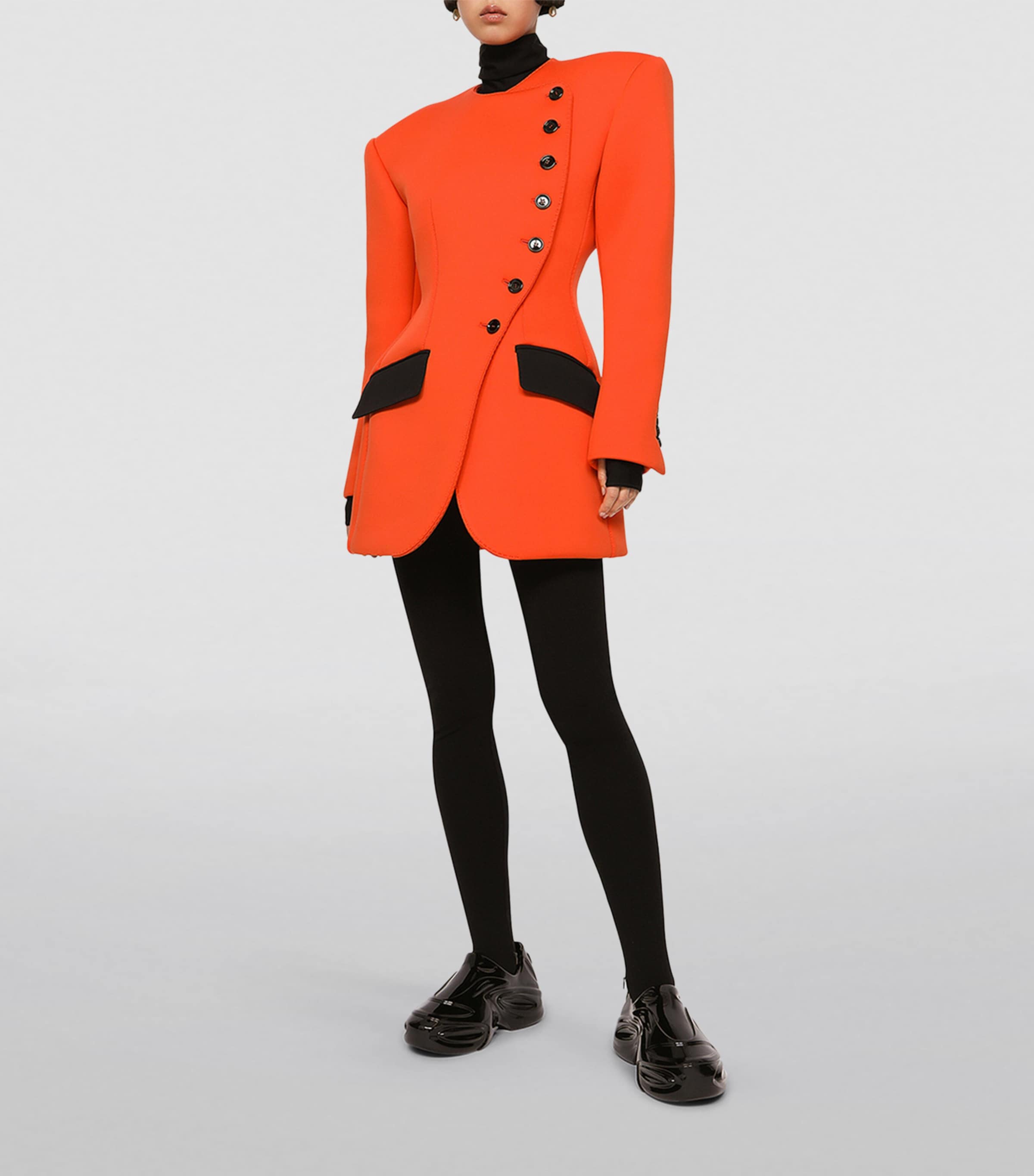 Long-Sleeved Bodysuit N0000-BLACK Image 5