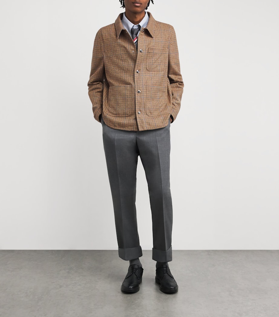 Wool Snap Utility Jacket BROWN Image 2