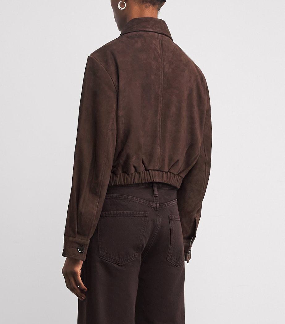 Suede Nahla Cropped Jacket ROTO Image 4