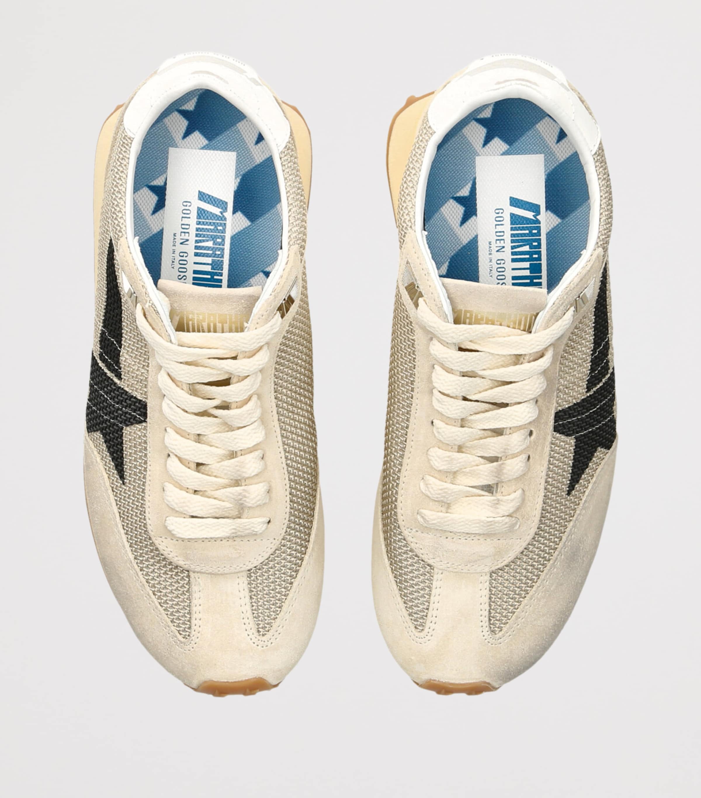 Marathon Sneakers BLK/BEIGE Image 4