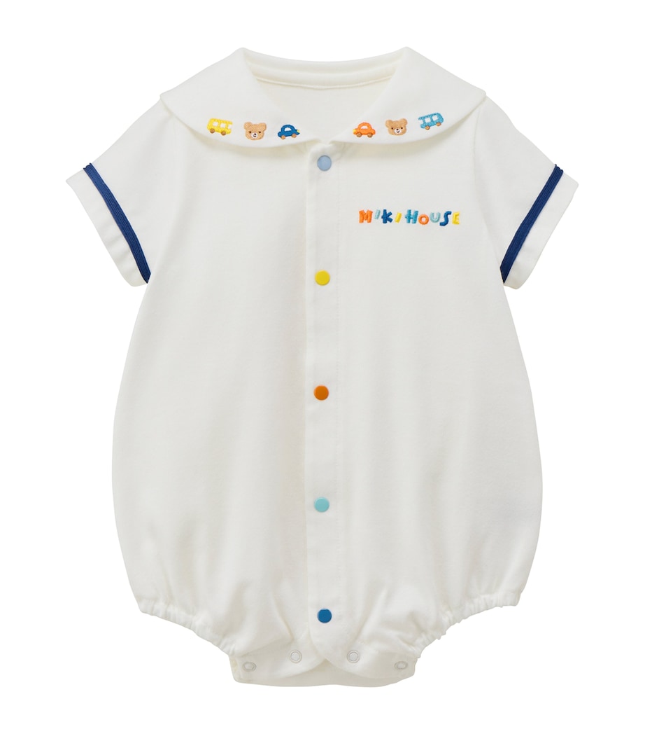 Miki House Cotton Embroidered Bodysuit (6-24 Months) Image 1