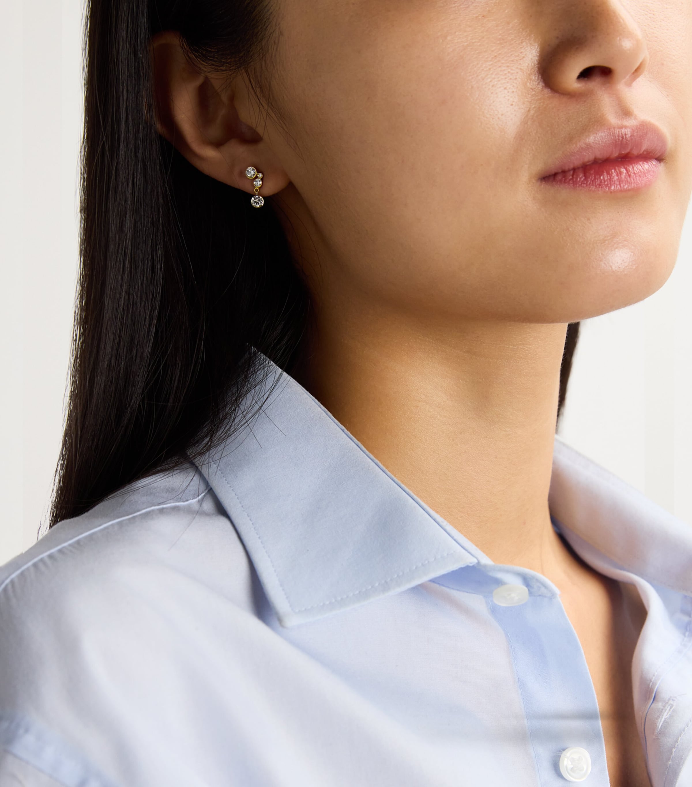 Yellow Gold and Diamond Stella Diamant Single Right Earring YELLOW GOLD Image 3