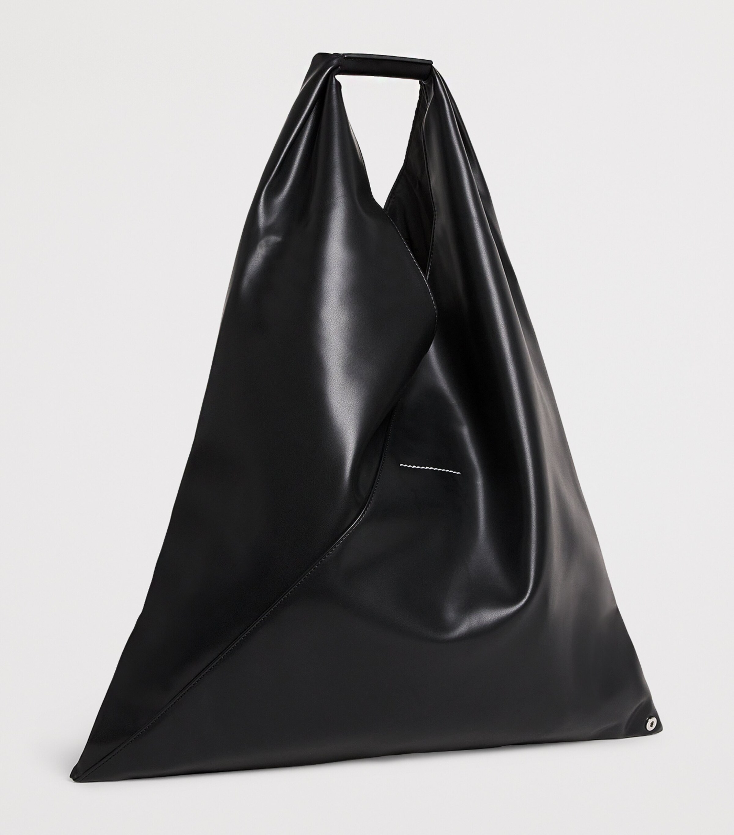 MM6 Maison Margiela Medium Archive Tape Tote Bag Black Image 3