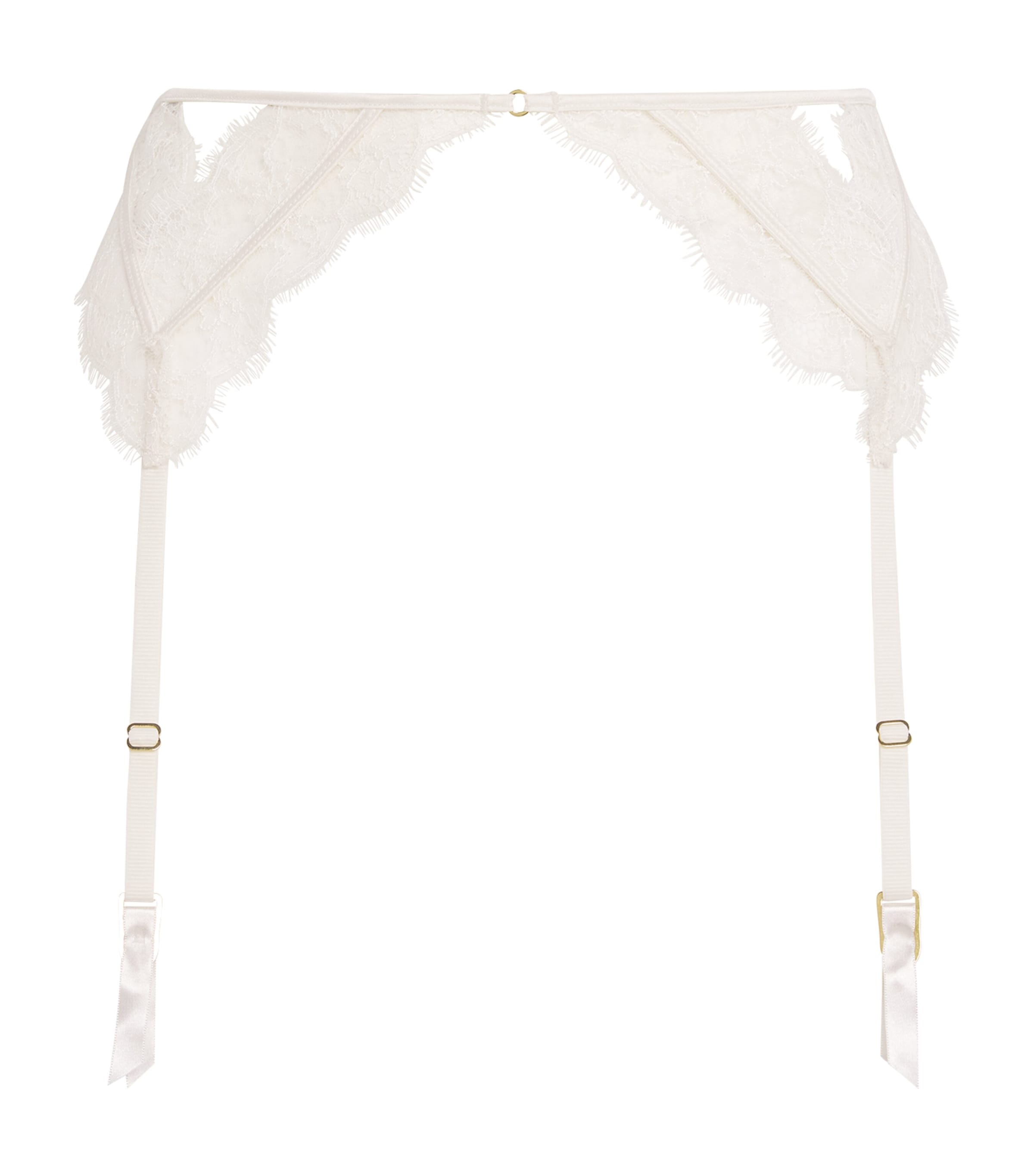 Kiki de Montparnasse Lace-Insert Garter Belt Ivory