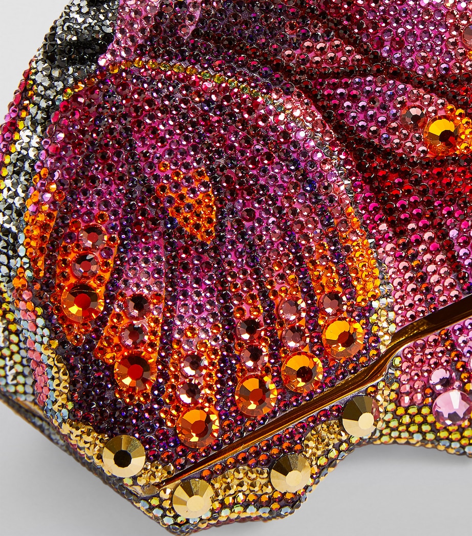 Judith Leiber Crystal Fireclipper Butterfly Clutch Bag Cmult Champ Mlt Image 9