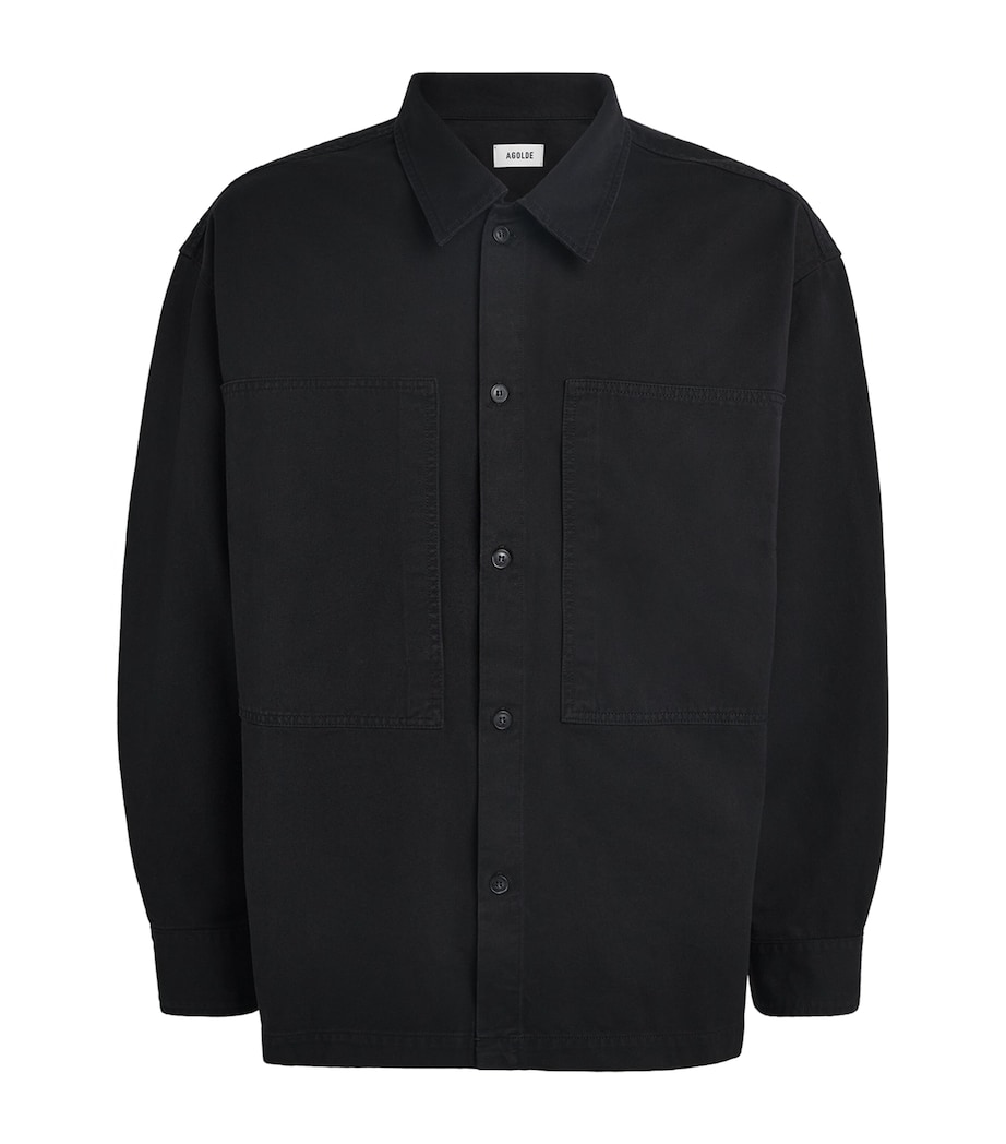 Cotton Rhode Overshirt BLACK Image 1