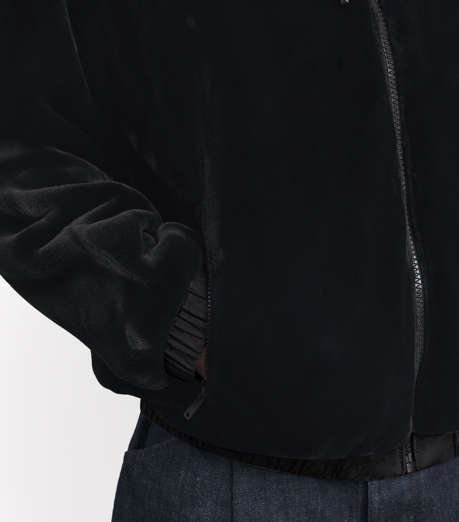 Reversible Borden Hooded Jacket BLCK/BLK MONO - 1118 Image 7