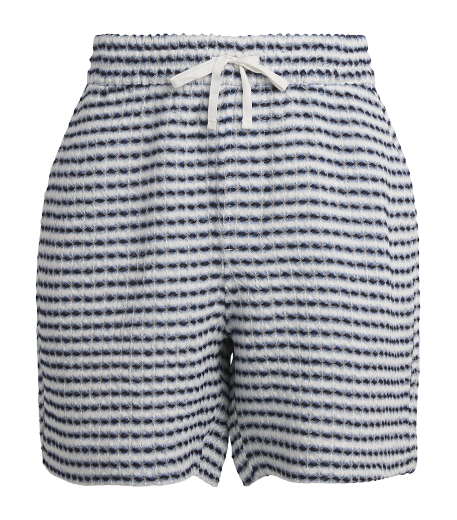 CHÉ Mens Linen Riita Shorts Blue Image 1