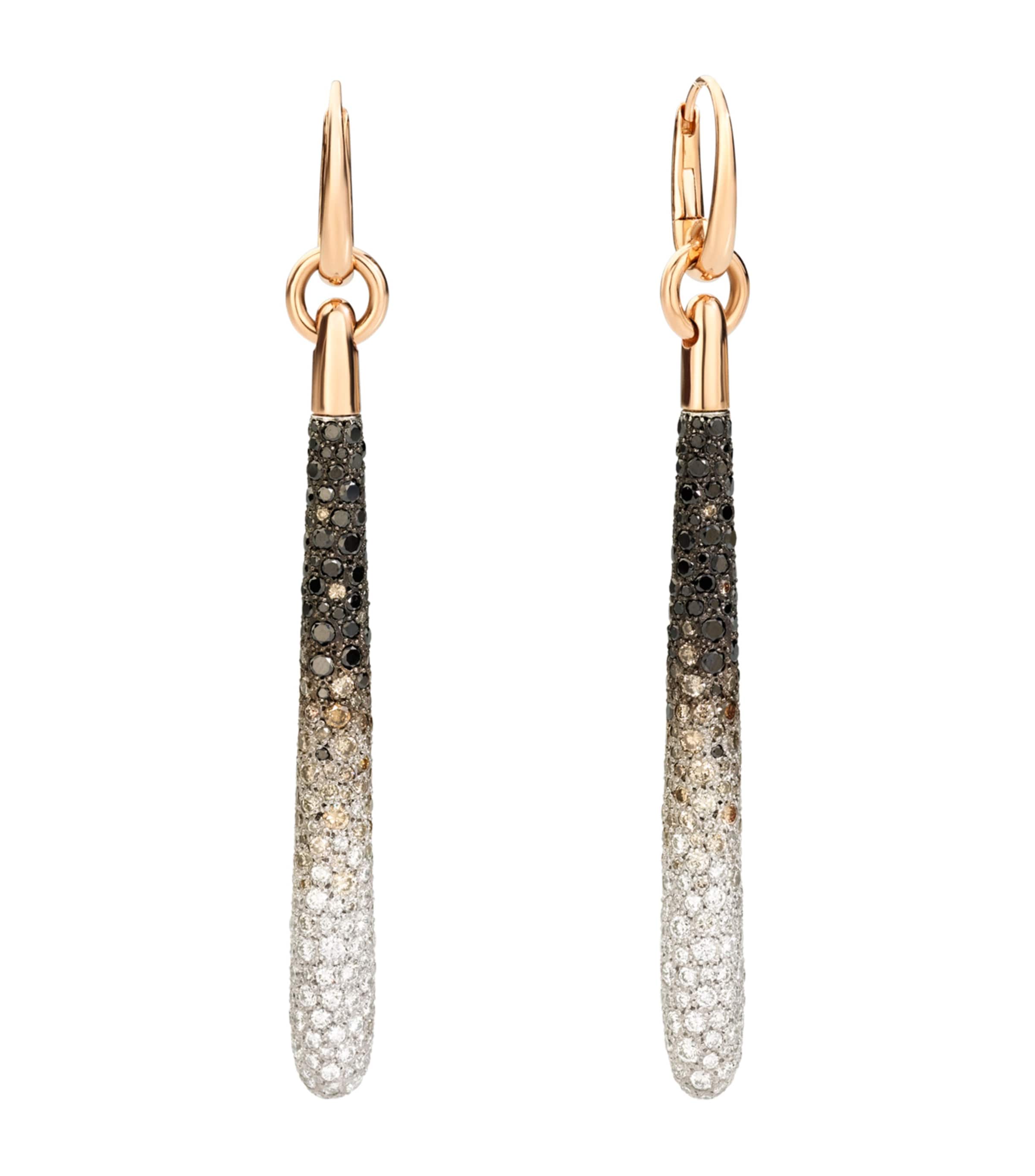 Rose Gold and Diamond Sabbia Earrings DBX00 Image 1