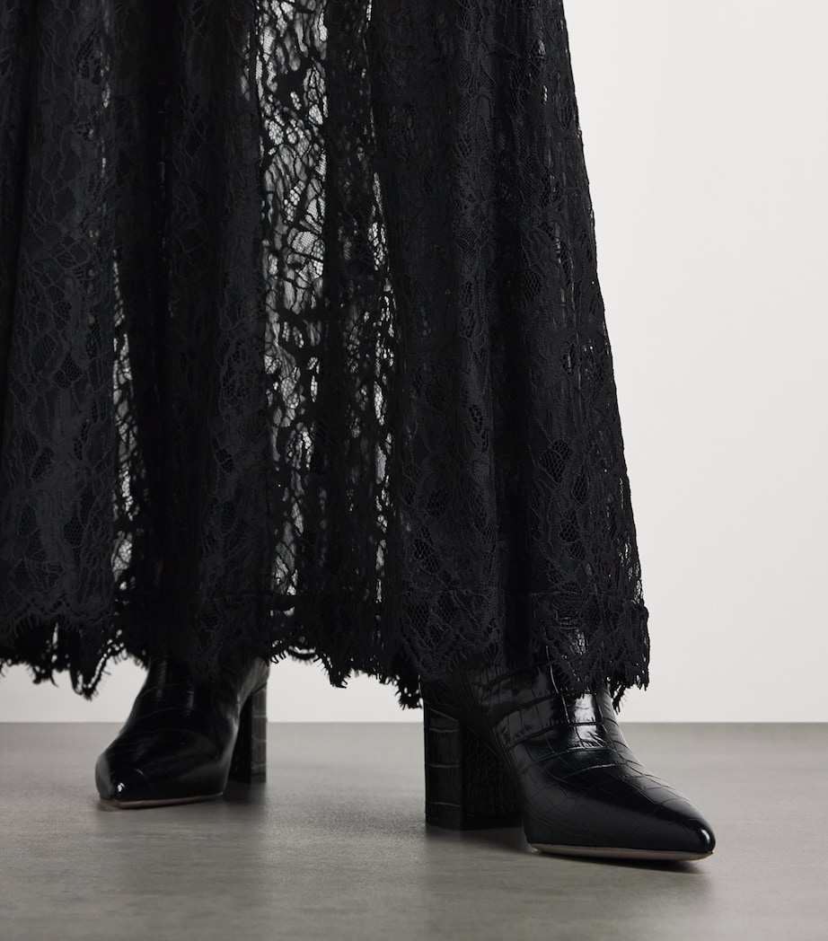 CAMILLA AND MARC Womens Lace Elaris Maxi Skirt Dblk Black Image 3