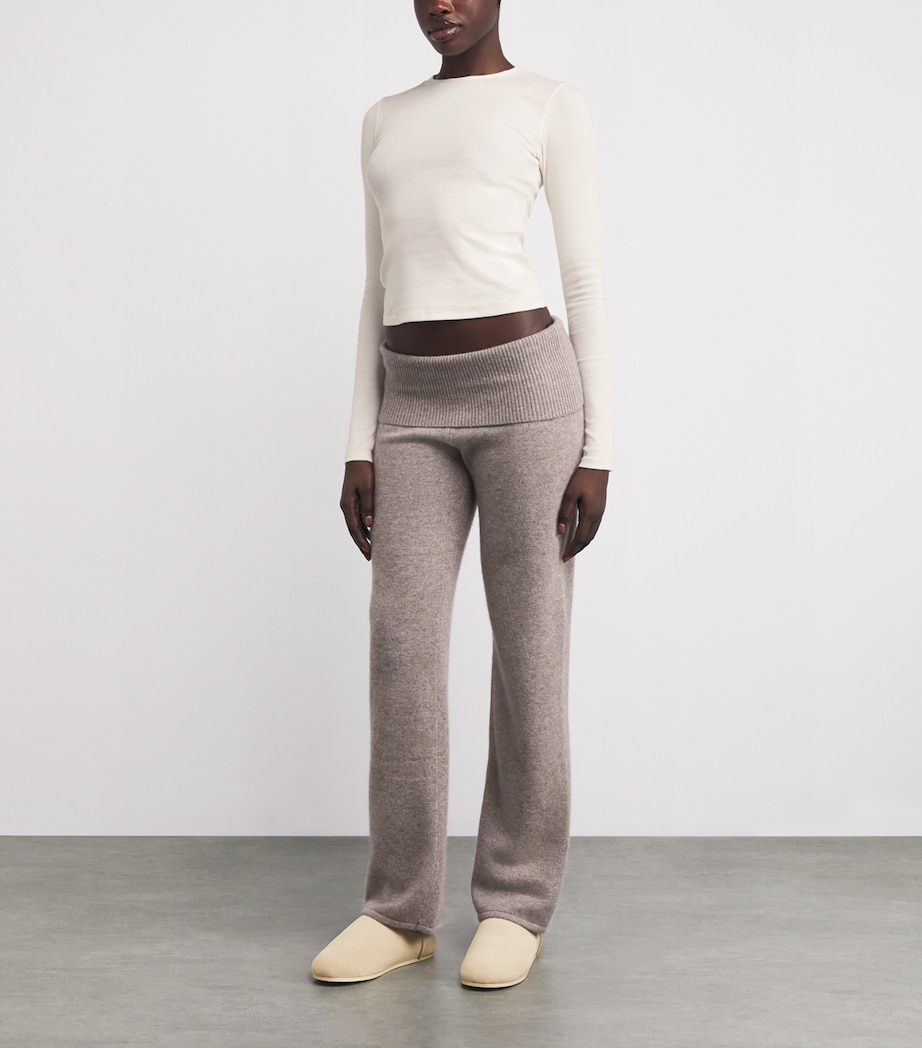 Cotton-Blend Long-Sleeve T-Shirt MARBLE Image 2