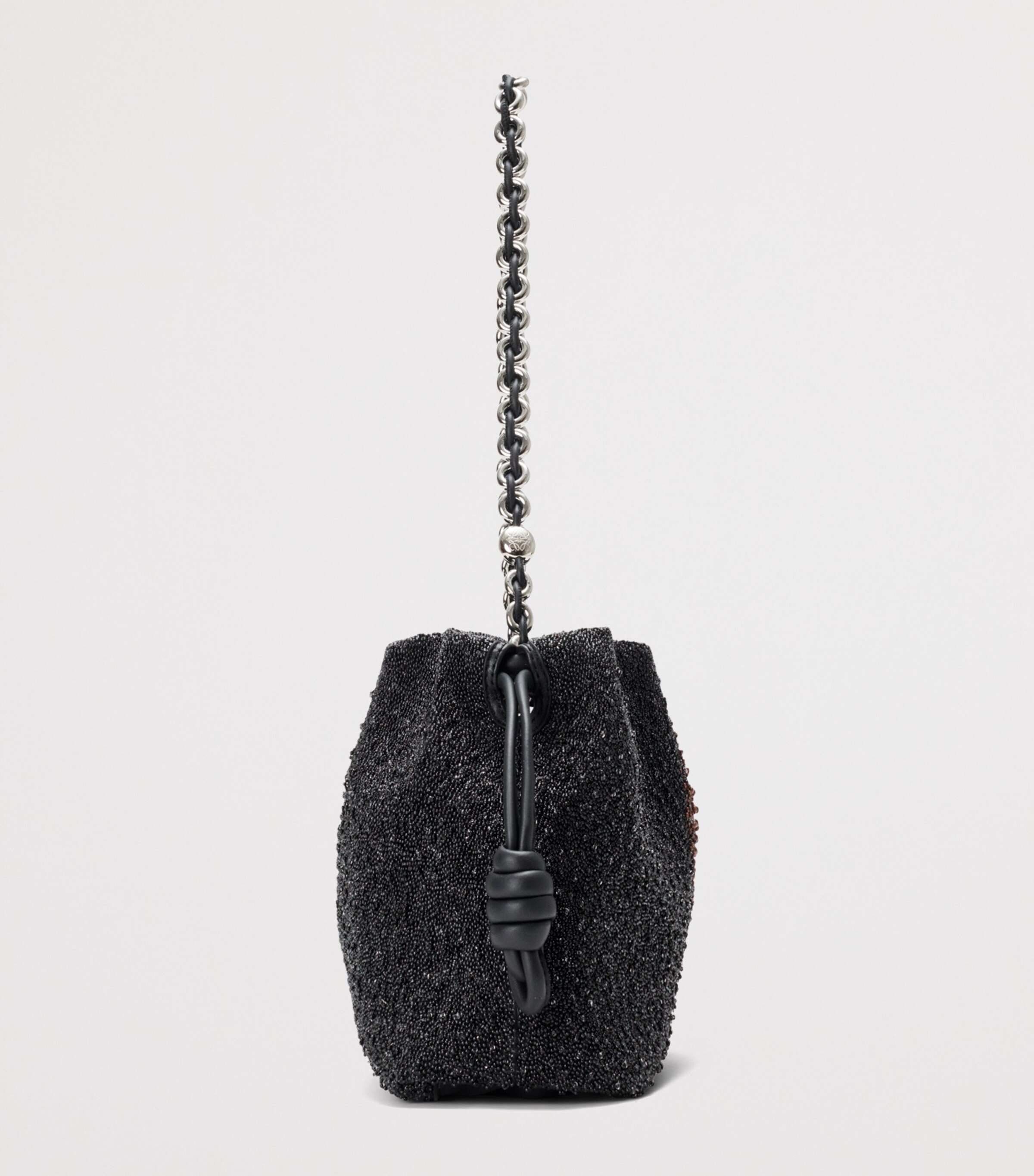 LOEWE Medium Beaded Lion Flamenco Clutch Bag Black/pecan Image 5
