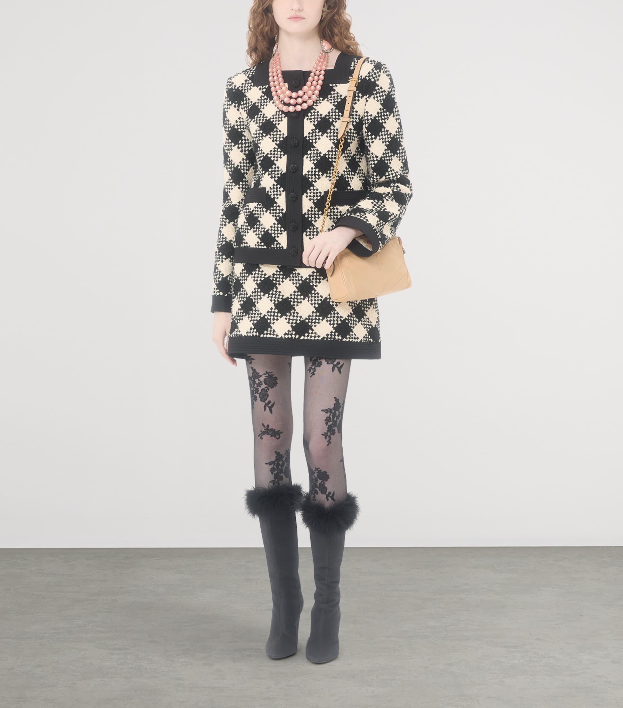 Tweed Damier Jacket QT3 Image 3