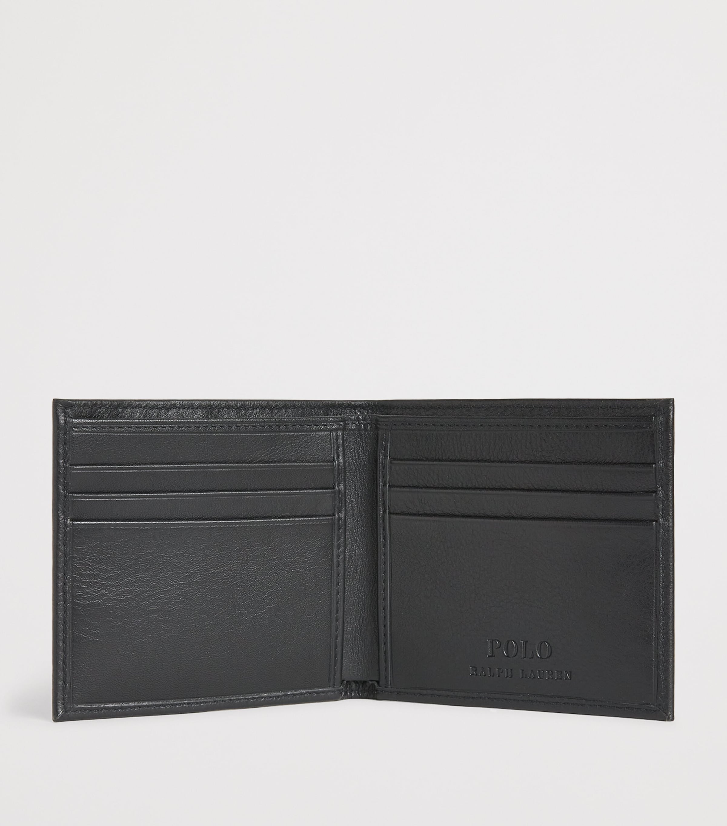 Polo Ralph Lauren Leather Polo Pony Wallet Black Image 2