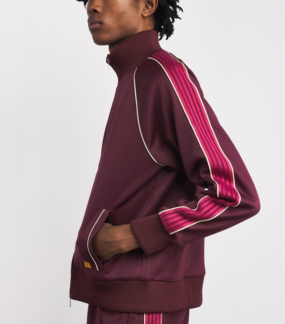 Knit-Trim Essence Track Jacket BURGUNDY Image 6