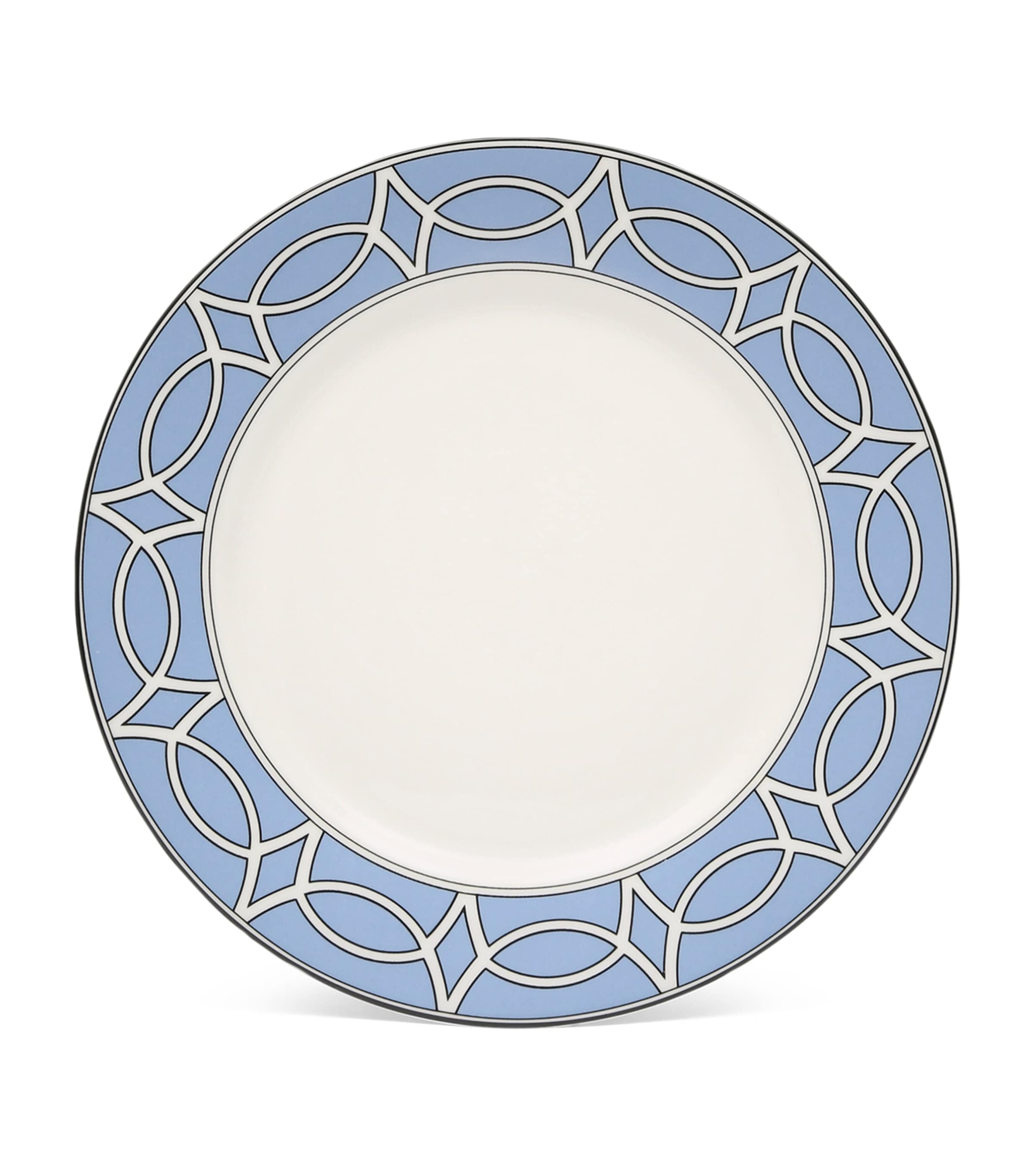 Shop O.w.london O. W.london Set Of 2 Loop Dessert Plates In Blue