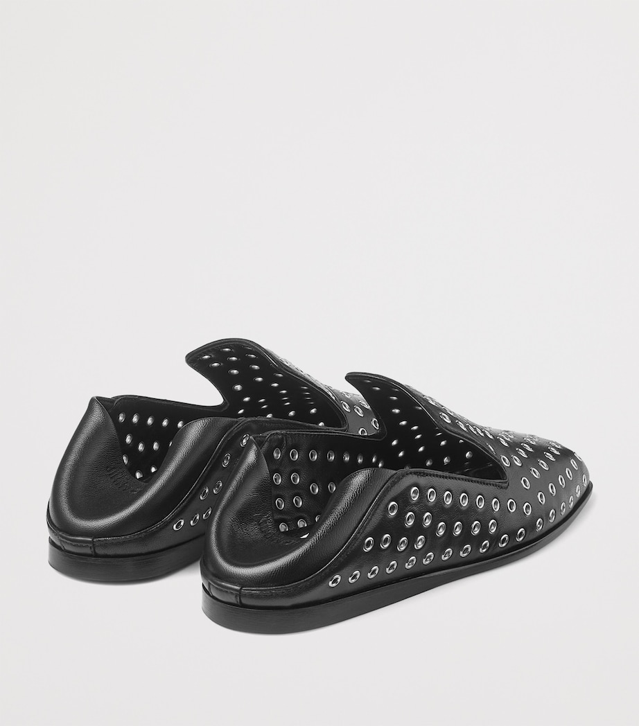 Eliot Nappa Eyelet Ballet Flats BLACK/SILVER Image 4