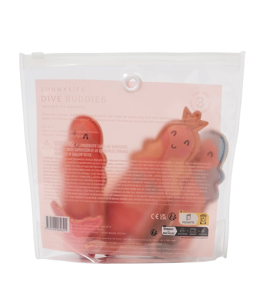 Sunnylife Kids Melody the Mermaid Dive Buddies (Set of 3) Melody The Mermaid Image 8