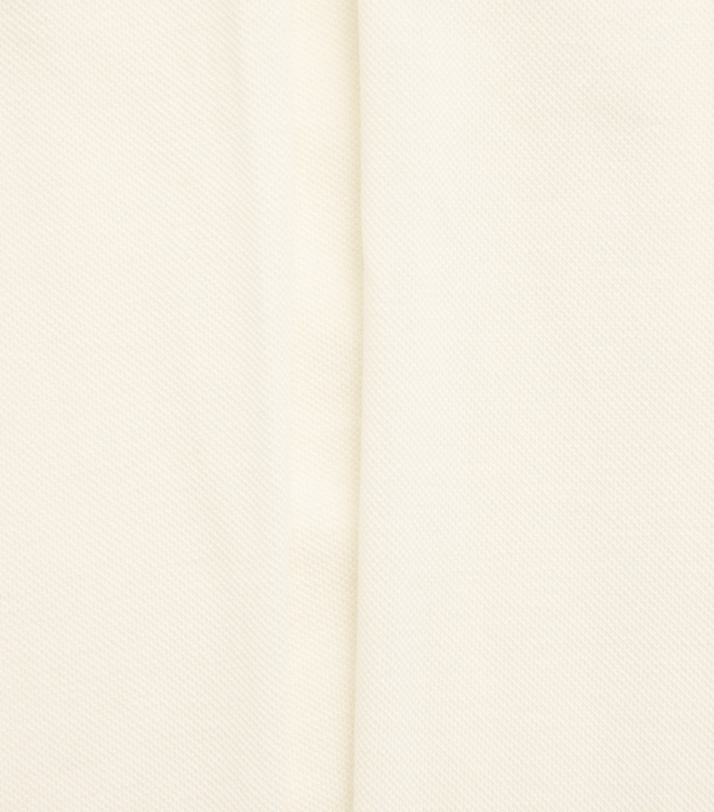 Polo Ralph Lauren Mens Cotton Featherweight Mesh Shirt Pale Cream Image 6
