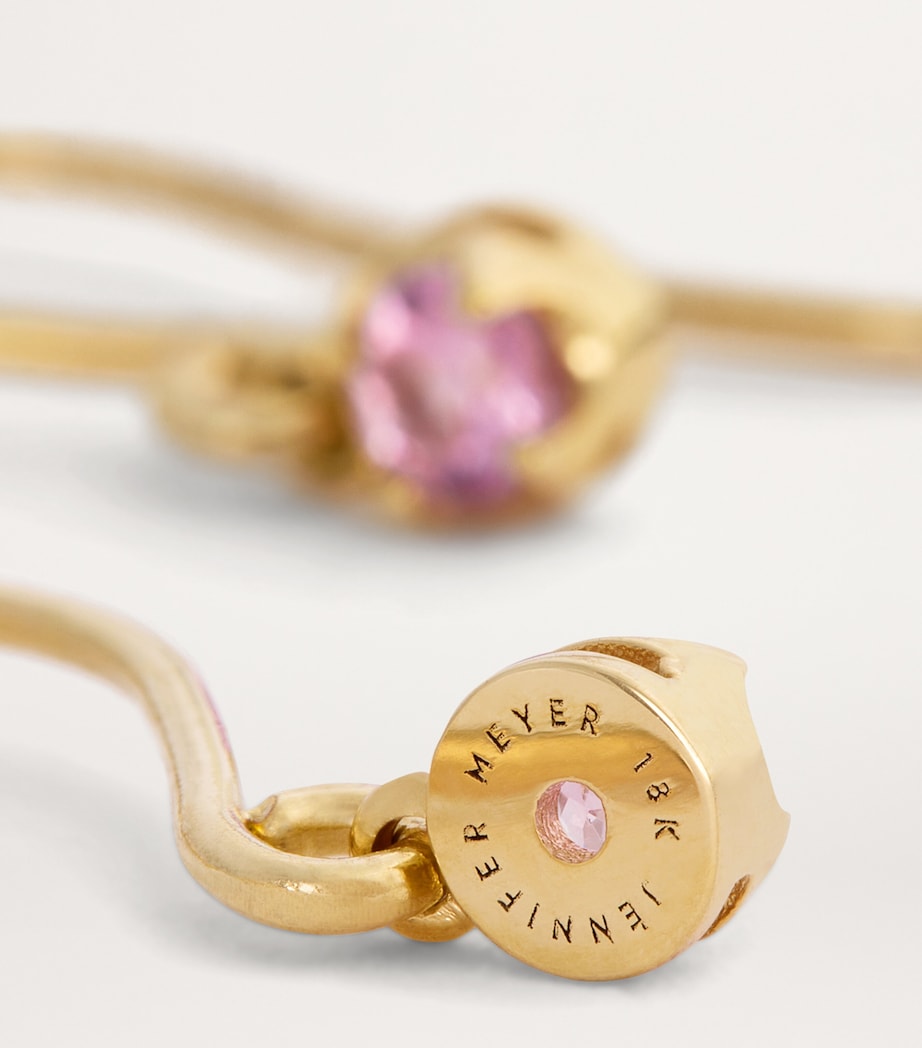 Yellow Gold and Sapphire Edith Drop Earrings YELLOW GOLD Image 6