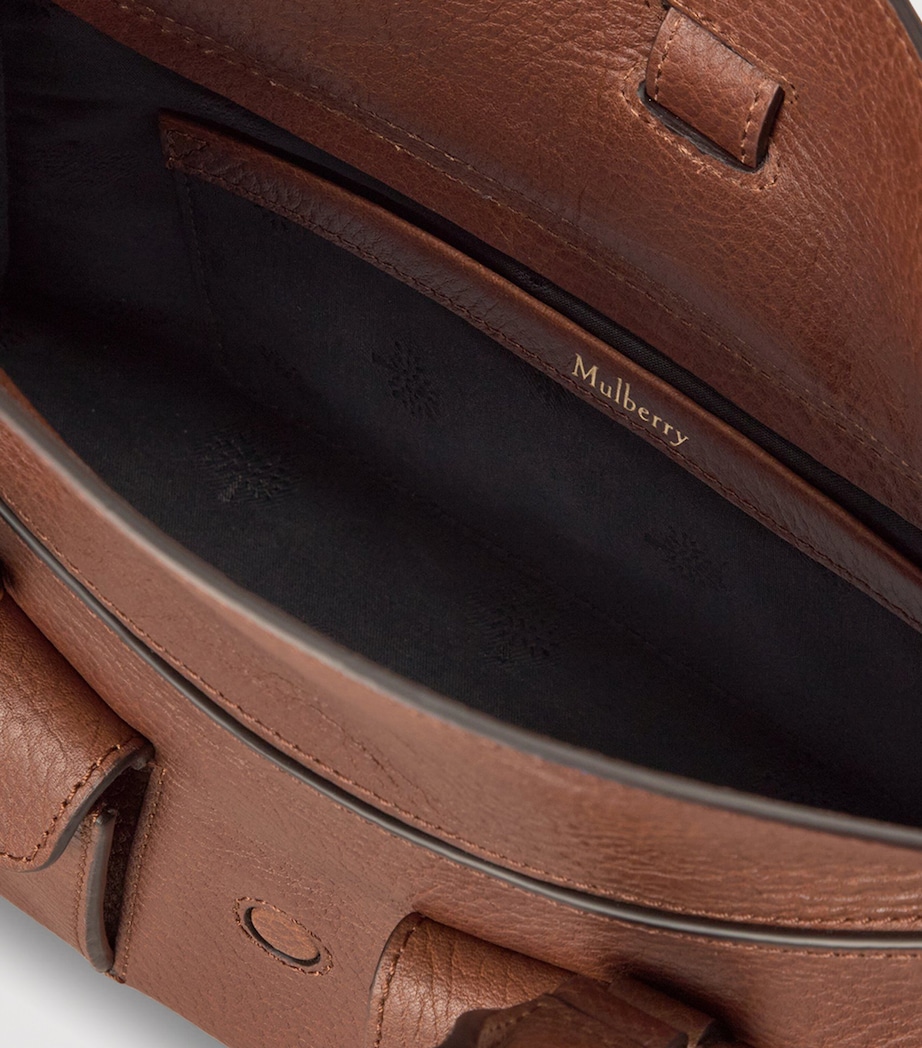 Mini Leather Roxanne Top-Handle Bag OAK Image 6