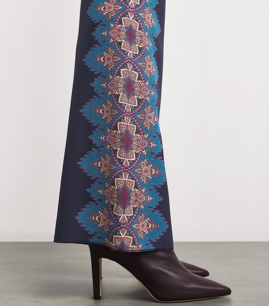 Silk Printed Trousers X0886 Image 6