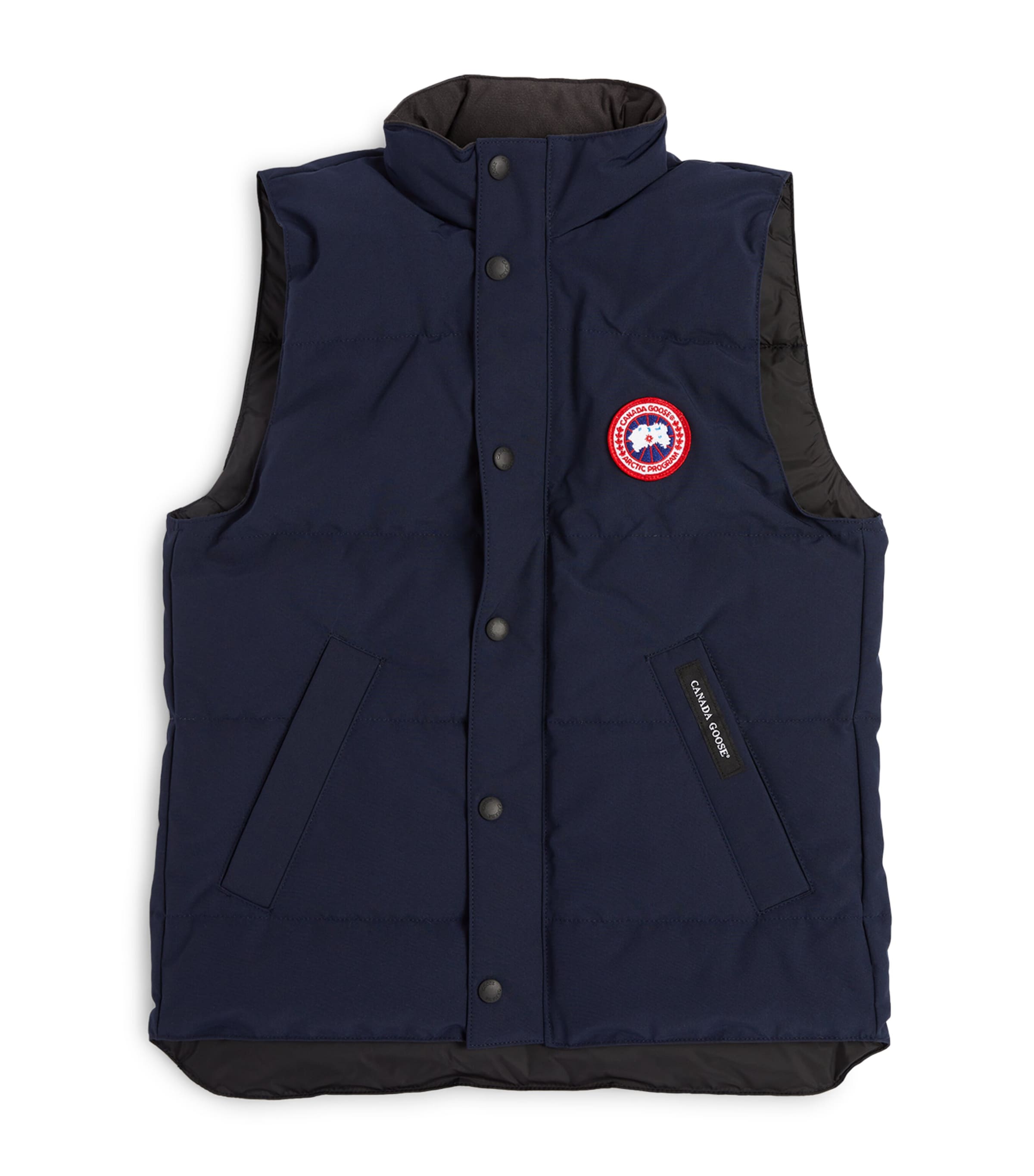 Shop Canada Goose Padded Vanier Gilet In Navy