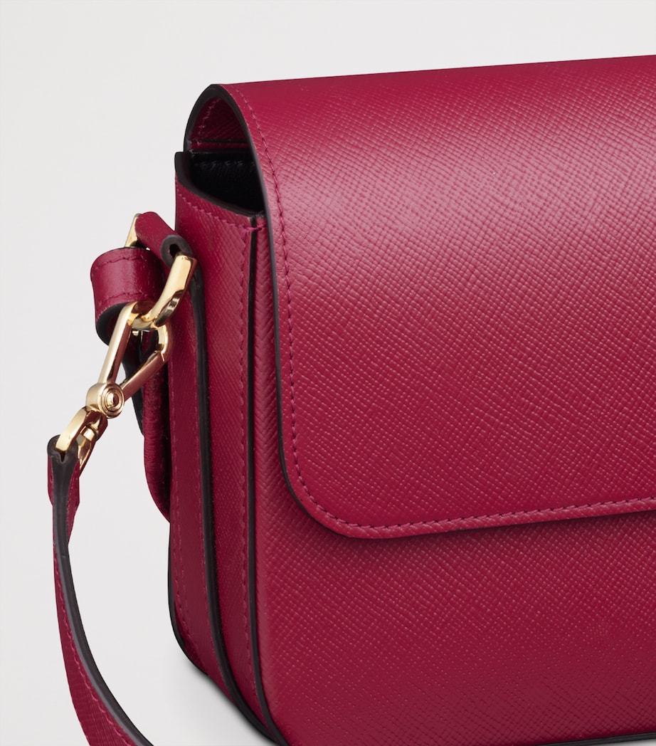 Leather C de Cartier East-West Shoulder Bag CHERRY Image 6