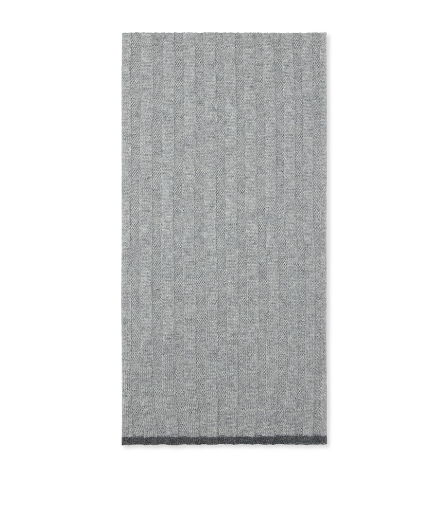 Cashmere Ribbed Scarf C073D Image 1