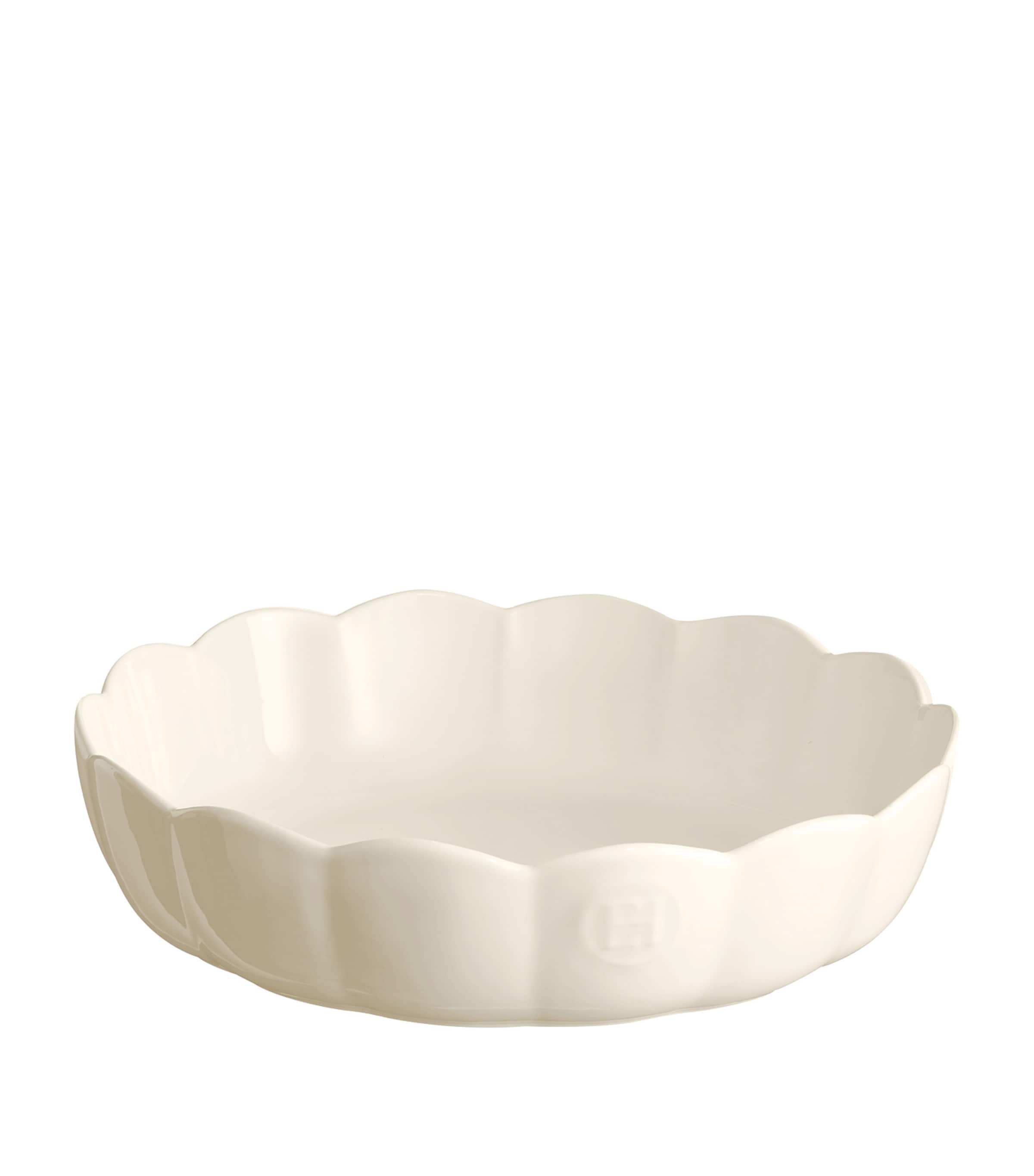 Emile Henry Ceramic Madeleine Round Baking Dish In Neutral