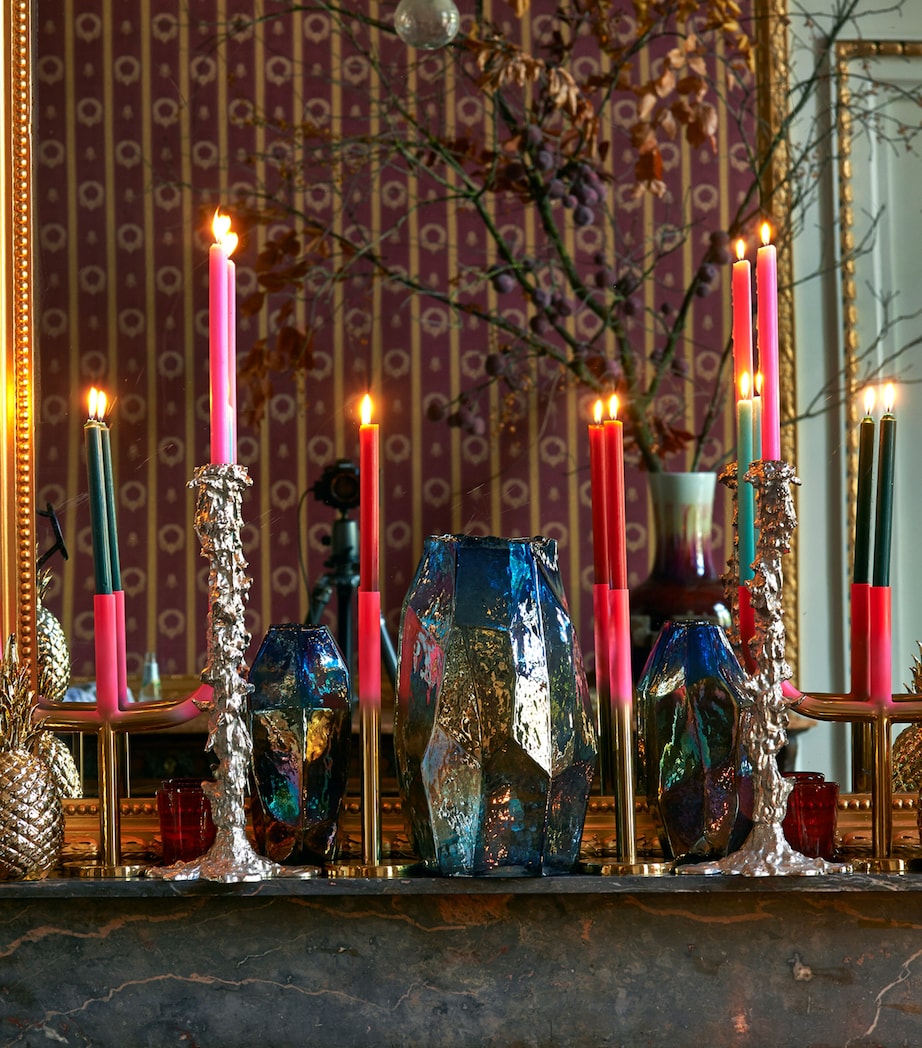 POLSPOTTEN XXL Drip Candle Holder (50cm) Silver Image 5