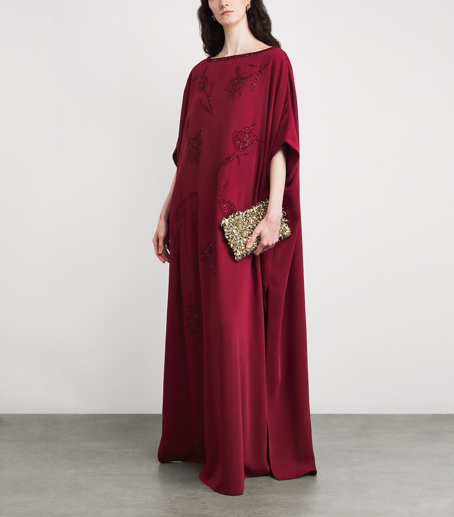 Embellished Kaftan Maxi Dress 644 GARNET Image 2