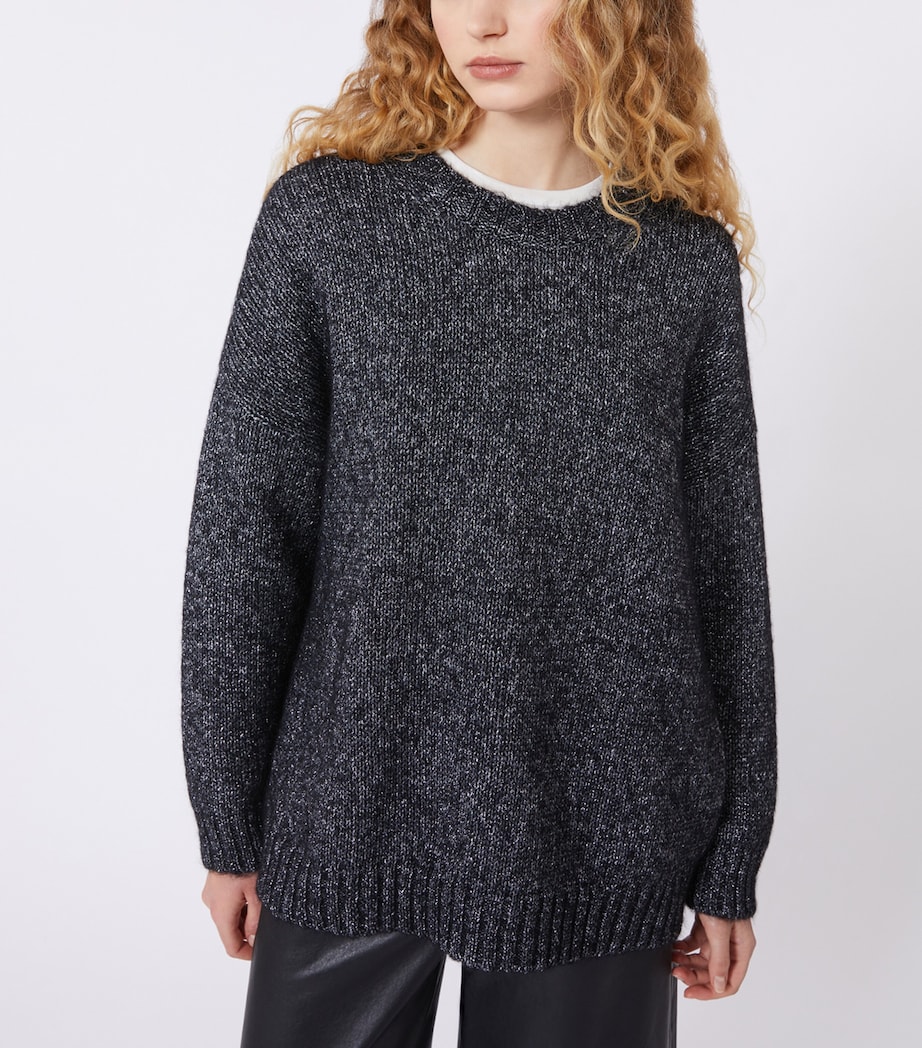 Crew-Neck Sweater DARK GREY Image 4