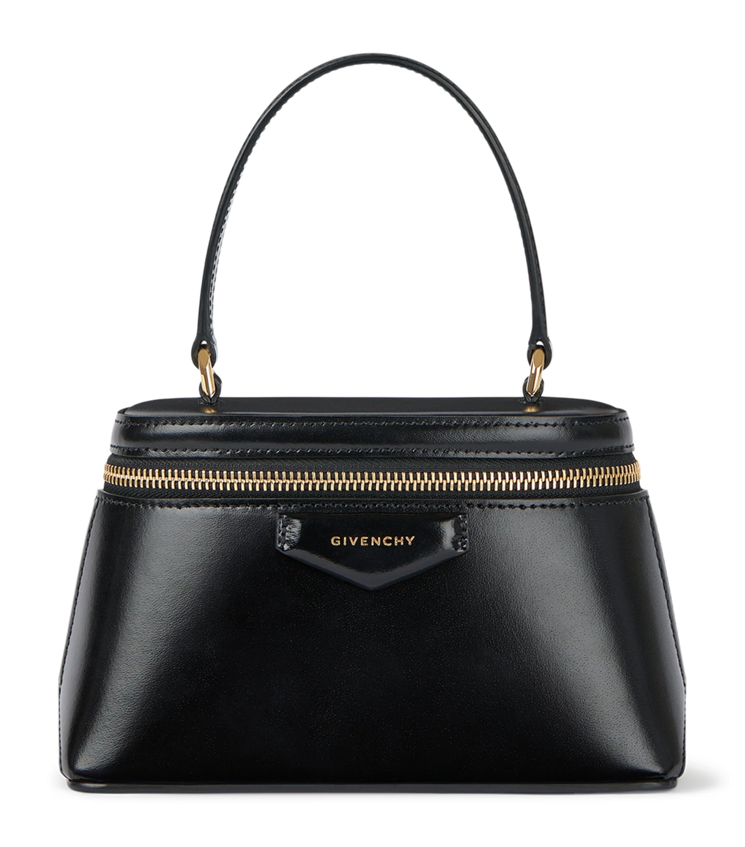 Leather Antigona Vanity Top-Handle Bag BLACK Image 1