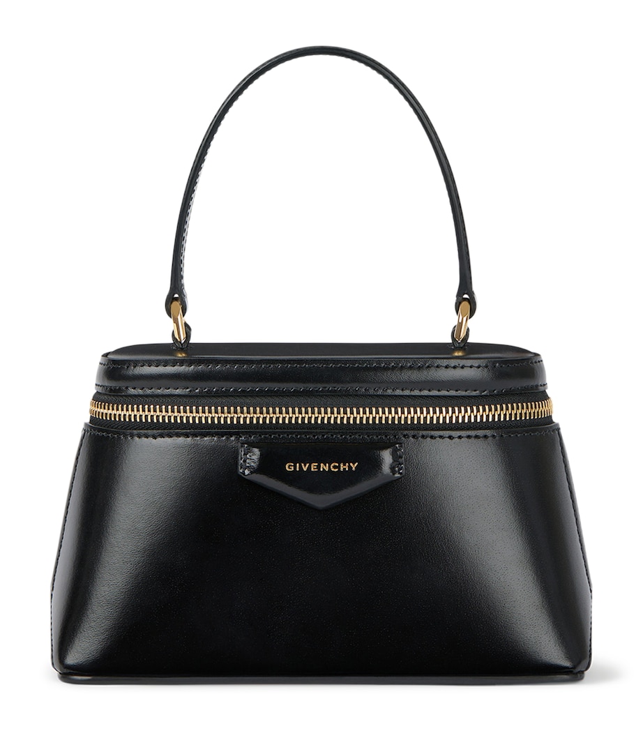 Leather Antigona Vanity Top-Handle Bag BLACK Image 1