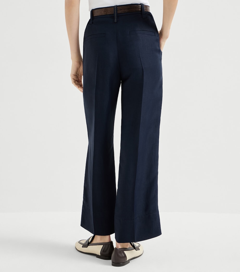 Twill Monili-Trim Trousers C4224 Image 5