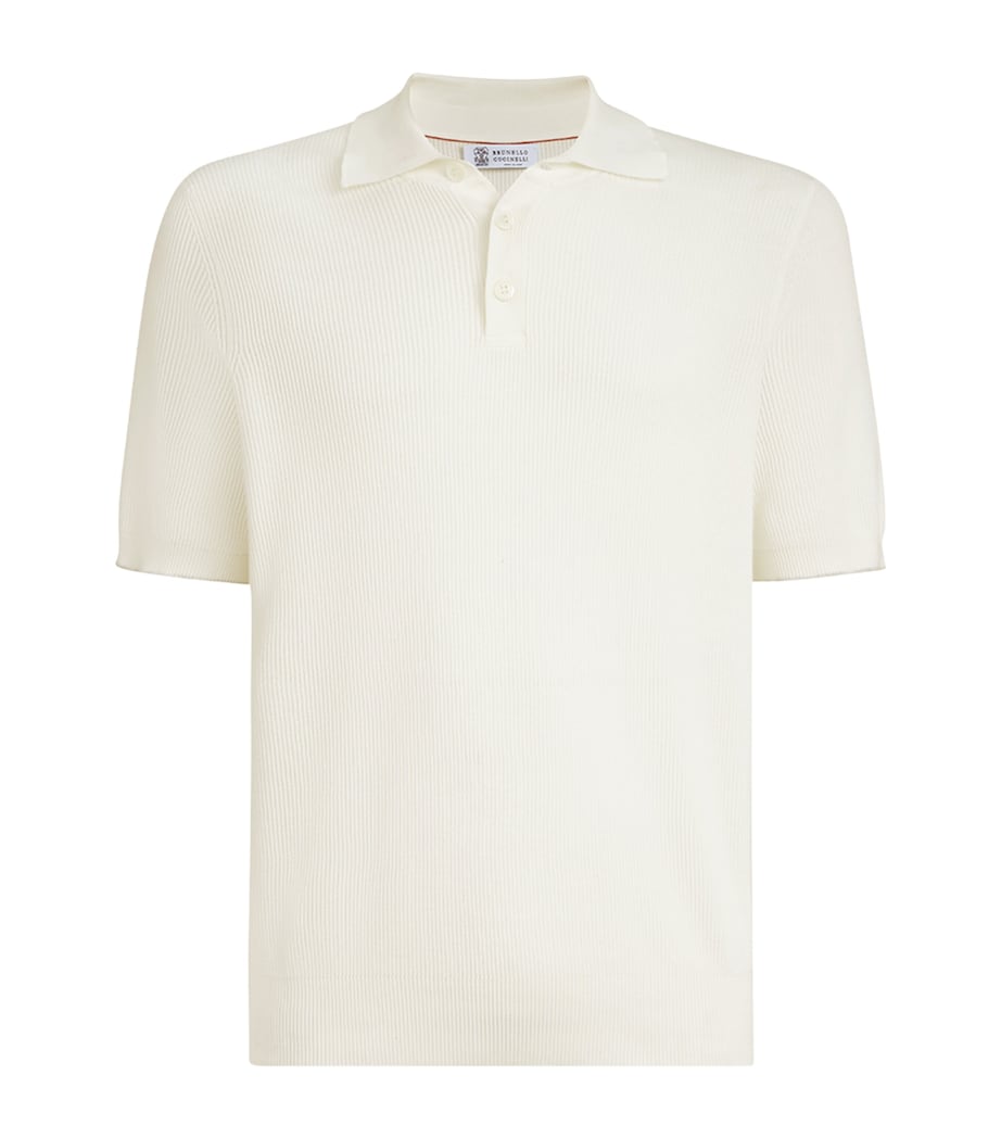 Brunello Cucinelli Mens M29400005CO312 POLO SWEATER . Image 1