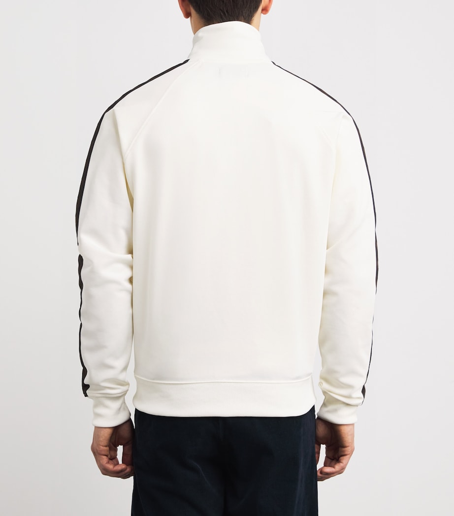 Contrast Tape Track Jacket 42A ECRU/BURNTOBACCO Image 4